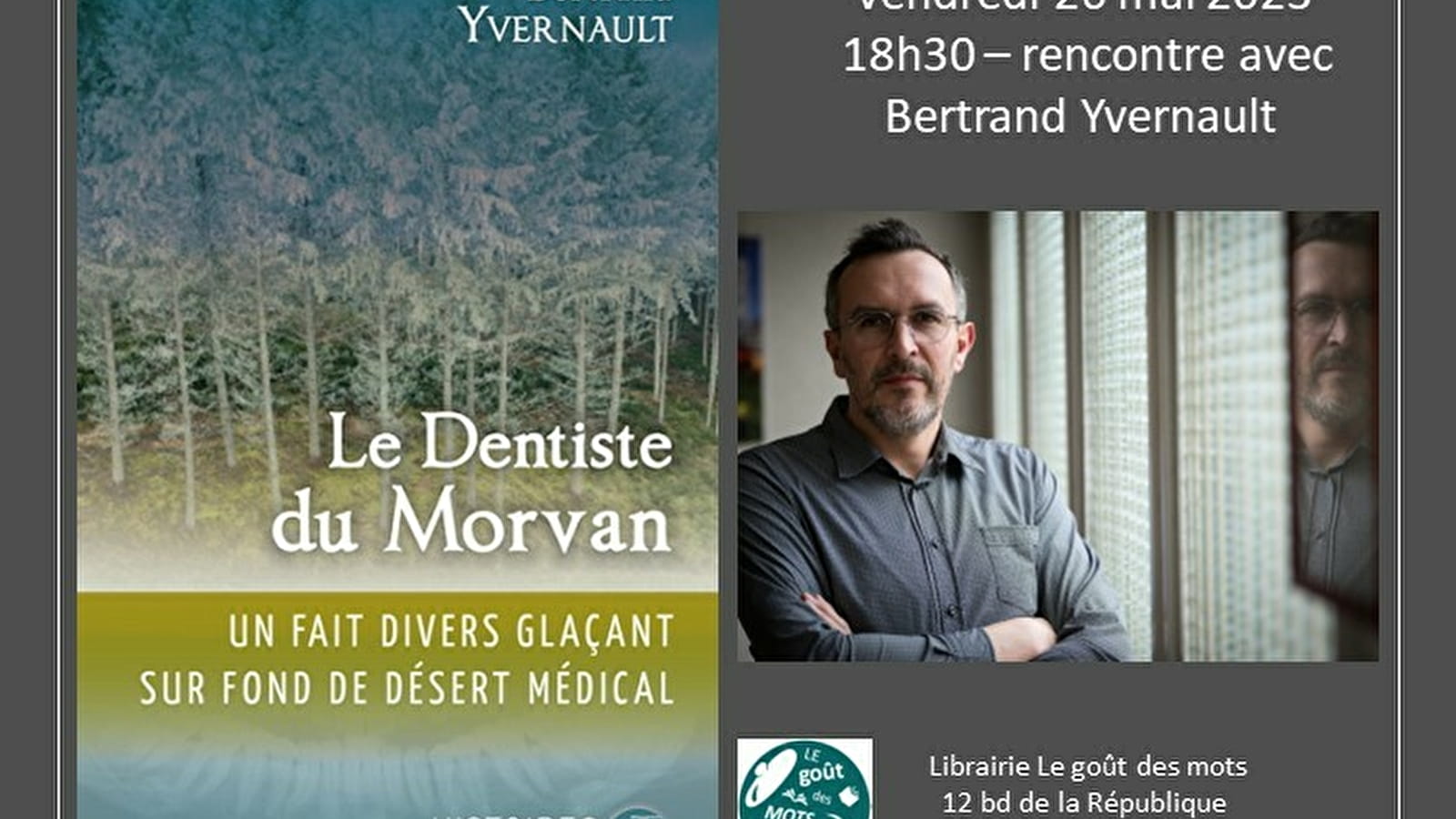 Rencontre et dédicace - Bertrand Yvernault